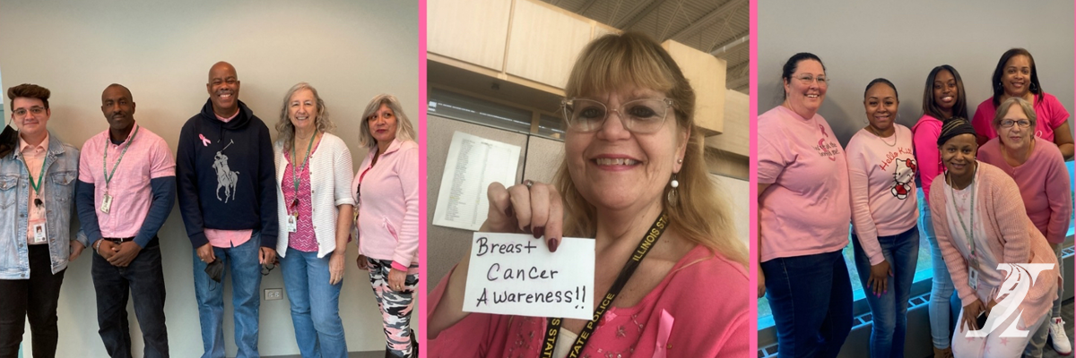 Illinois Tollway customer service reps show support for Breast Cancer Awareness Month 