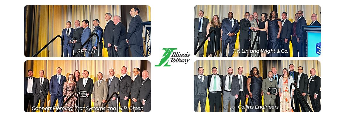 The Illinois Tollway congratulates firms behind Tollway projects earning 2023 Engineering Excellence Awards