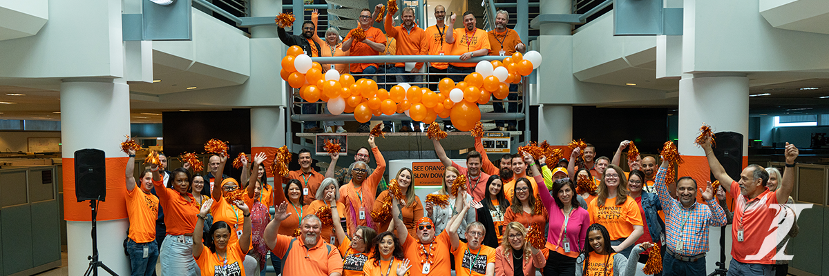Today the Illinois Tollway recognizes Go Orange Day to show support for the men and women working on our roadways